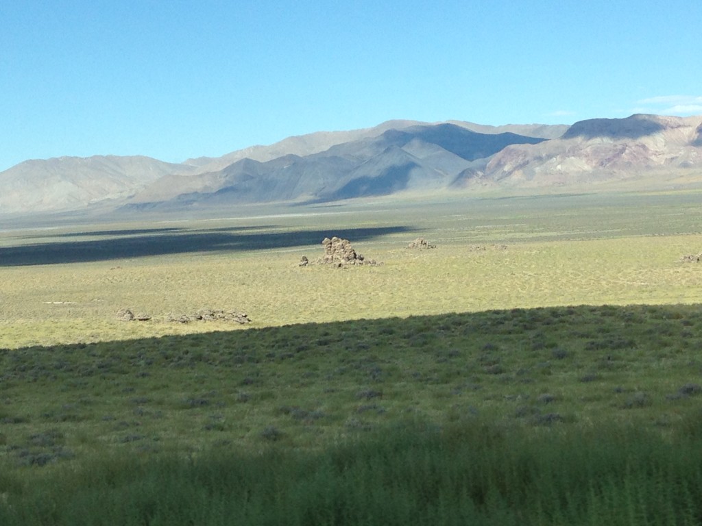 Flat Badlands, with Butte. 