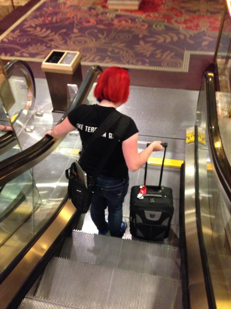 The Escalatrix De-escalates the Shortest Escalator II.