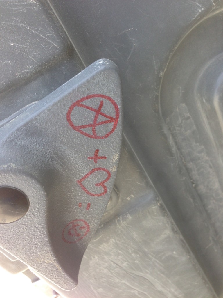 The Anarchy Love Equation.  For some reason, it seems to fit well on a portapotty door latch.