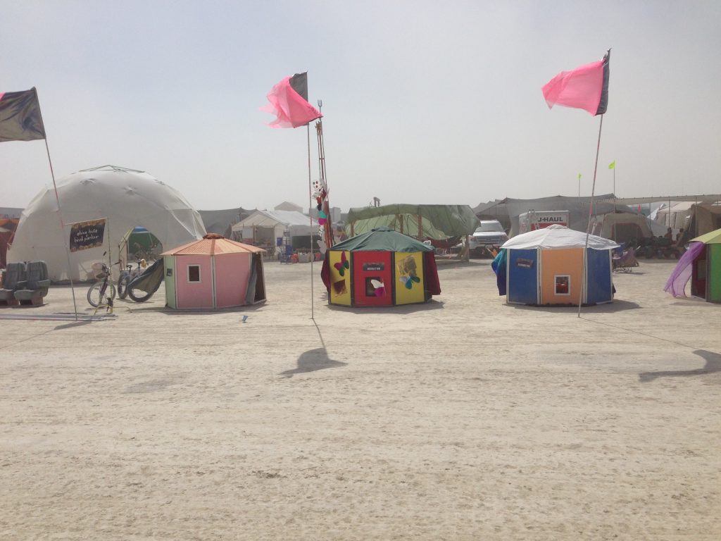 This was the cutest little group of yurts.