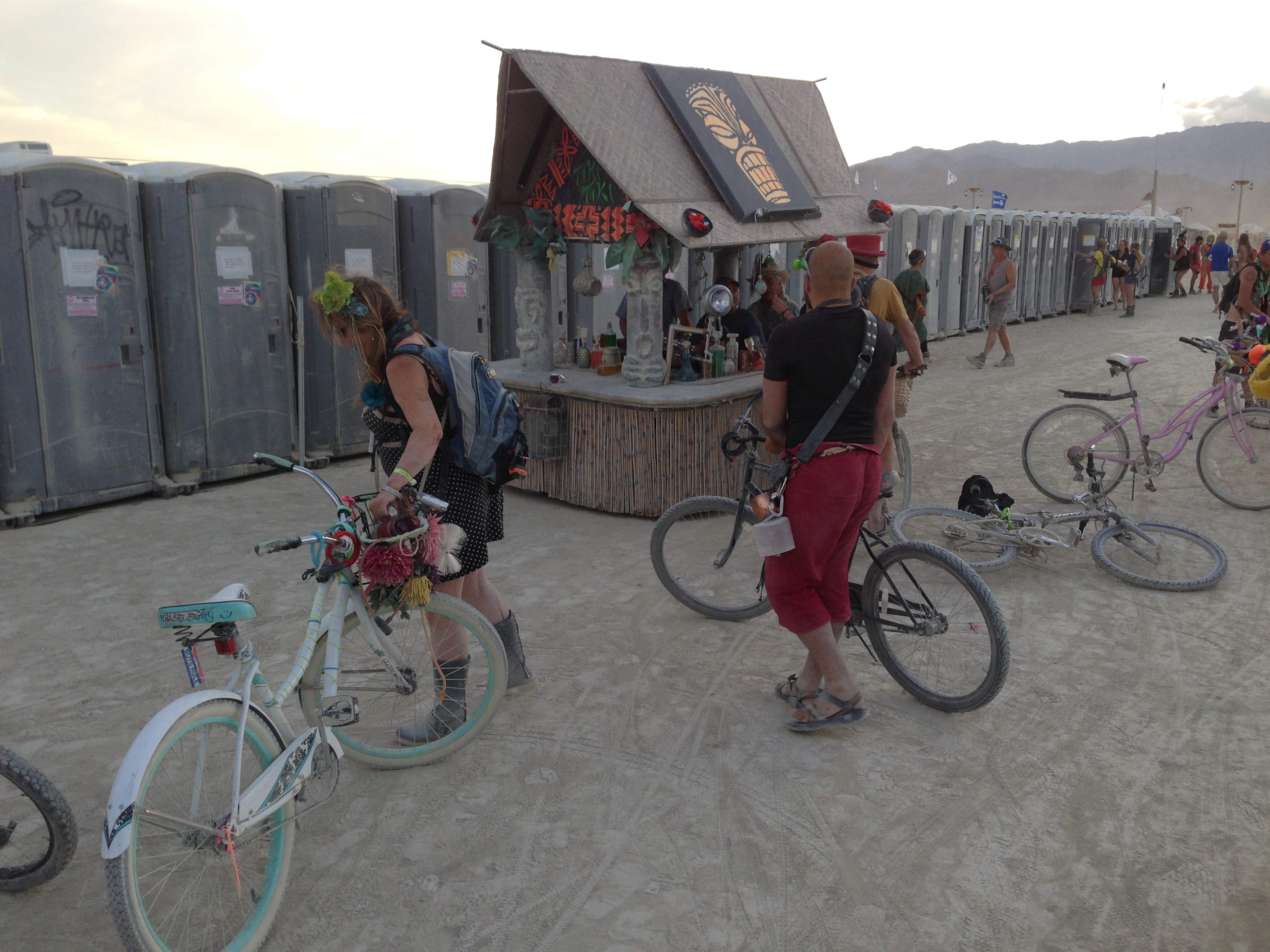 A mobile tiki bar by the portapotties, of course!