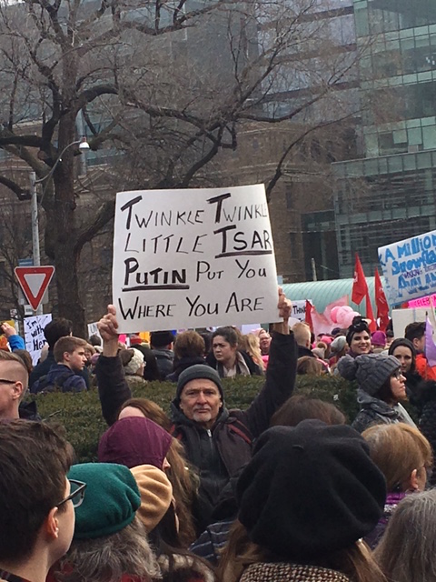 Commentary from a man who has likely seen much, Women's March 2017, 60,000 estimated in Toronto.