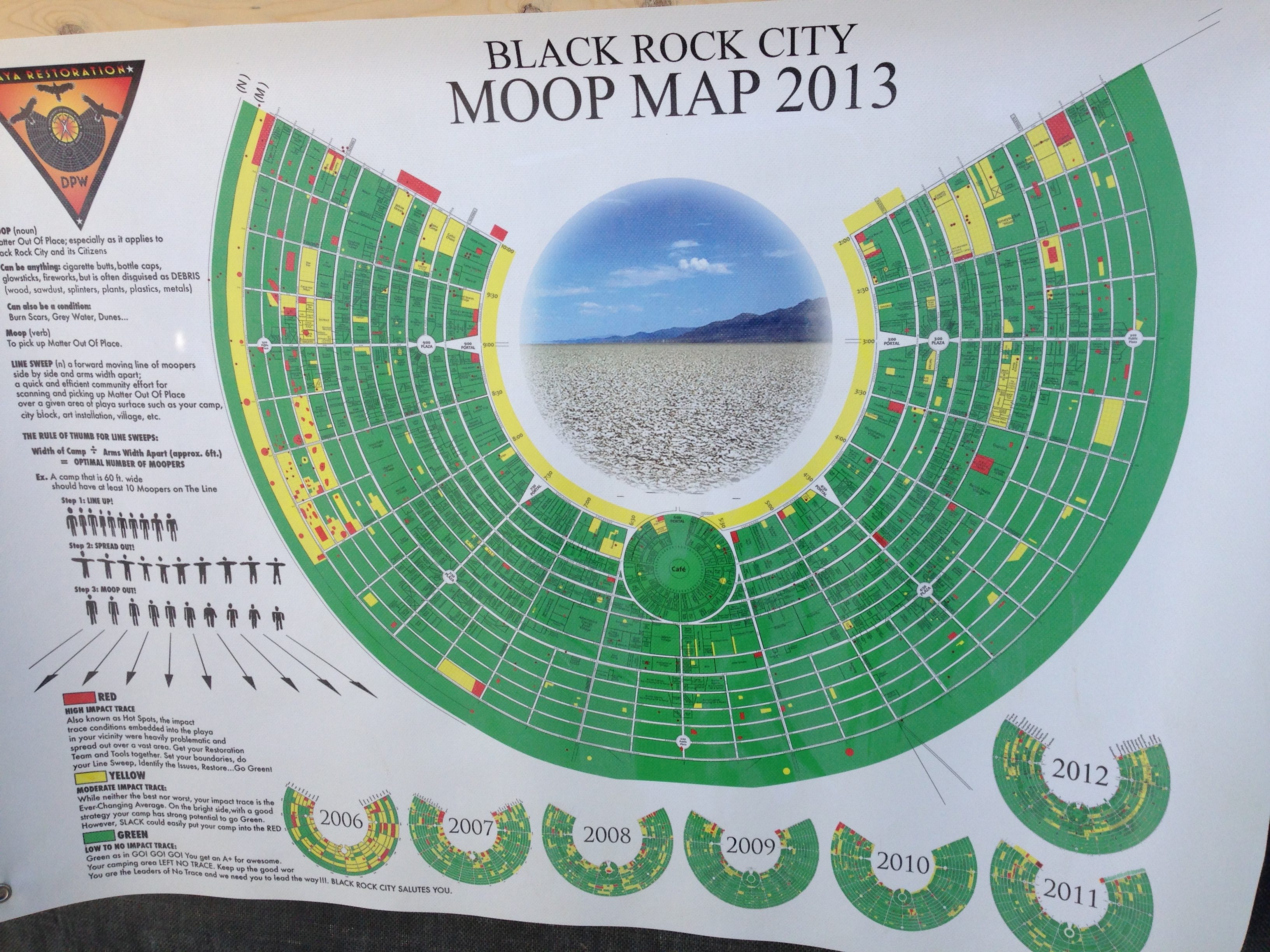 Moop Map 2013: This was our first year, and the 'norm' that we wanted to improve on.