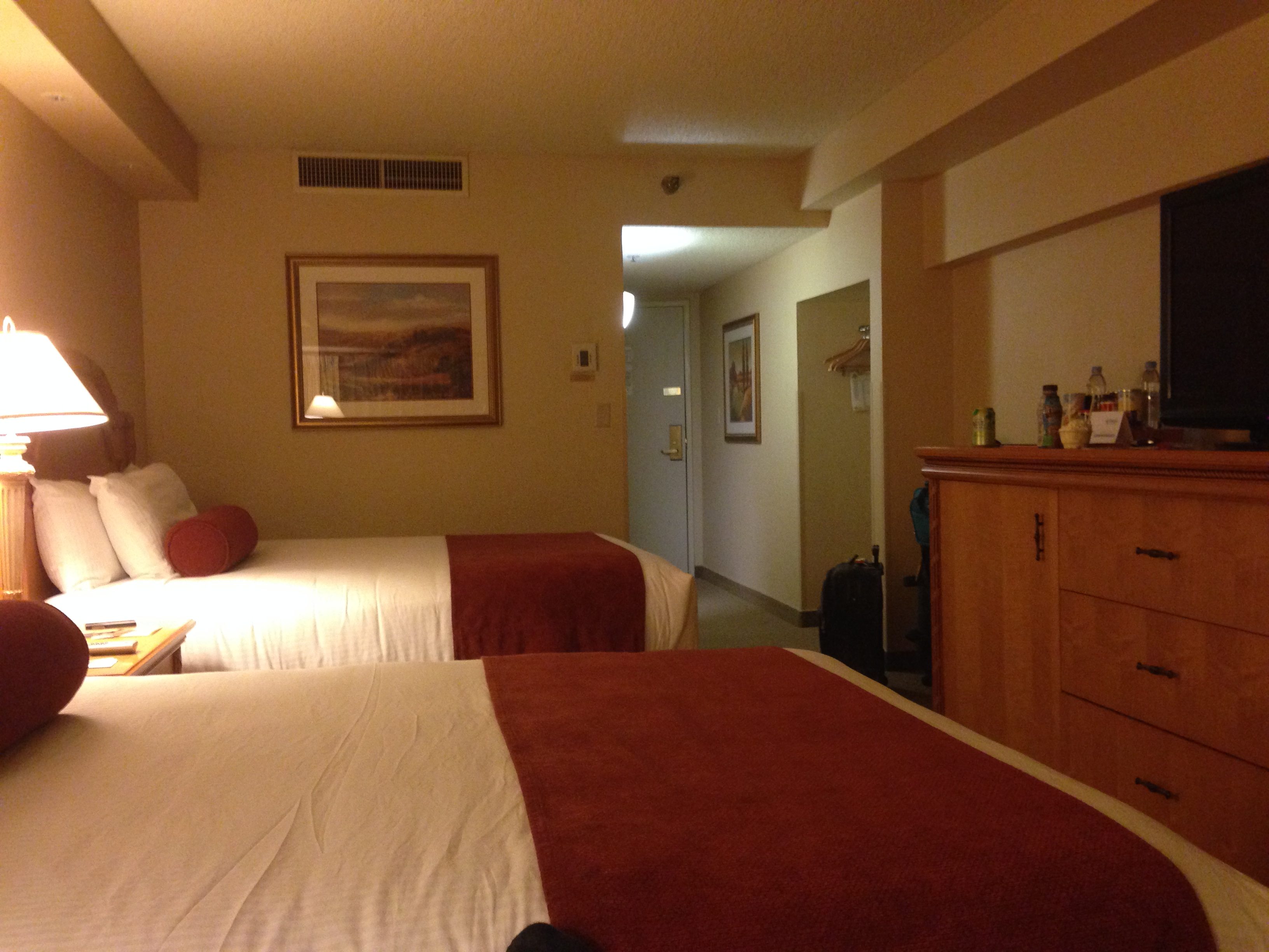 Our pristine hotel room.