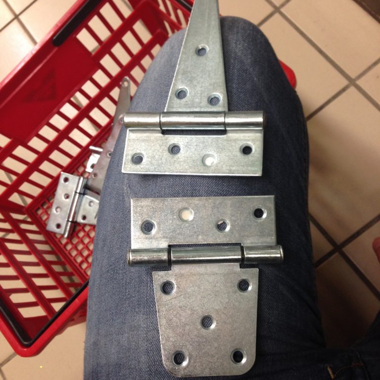 Two different shapes of hinges.