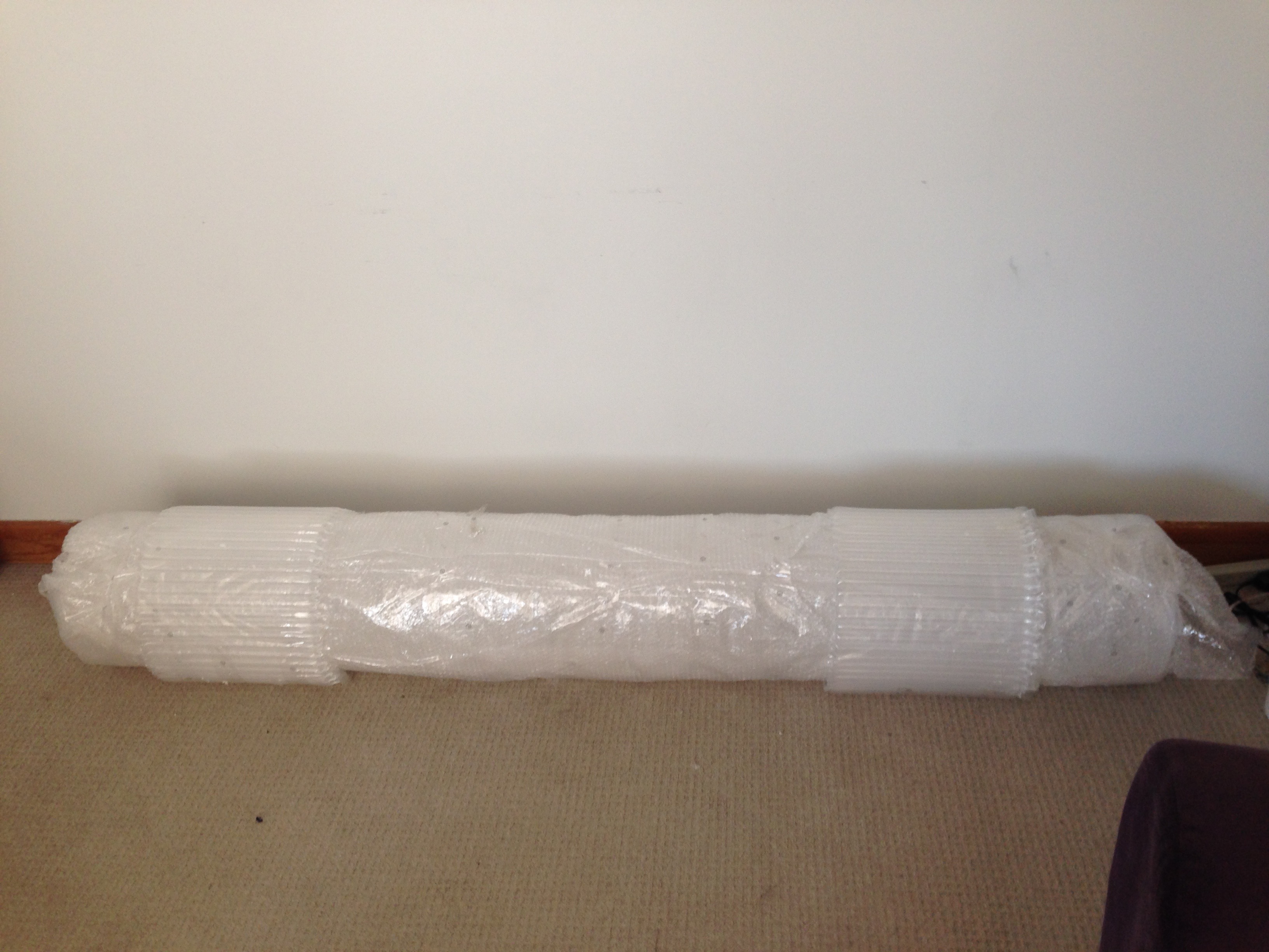 This is the quartz tube, in all its (still slightly packaged) glory.