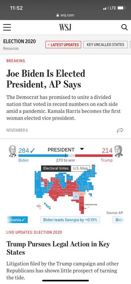 With Pennsylvania called for Biden, the election is over.